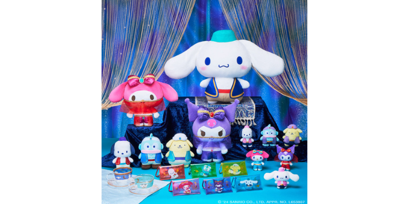 Sanrio characters appear in Arabian Nights outfits