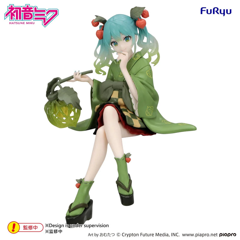 "Vocaloid Hatsune Miku" Noodle Stopper Figure Flower Fairy Winter Cherry Green Color Ver.