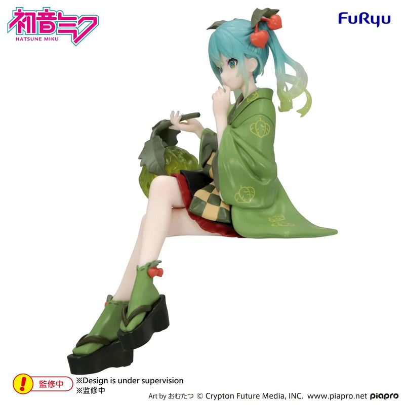 "Vocaloid Hatsune Miku" Noodle Stopper Figure Flower Fairy Winter Cherry Green Color Ver.