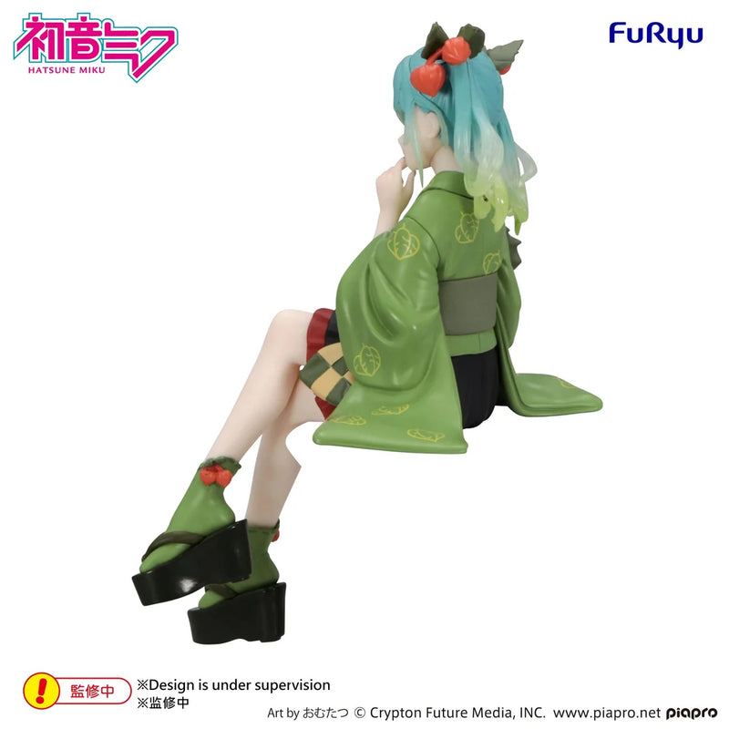 "Vocaloid Hatsune Miku" Noodle Stopper Figure Flower Fairy Winter Cherry Green Color Ver.