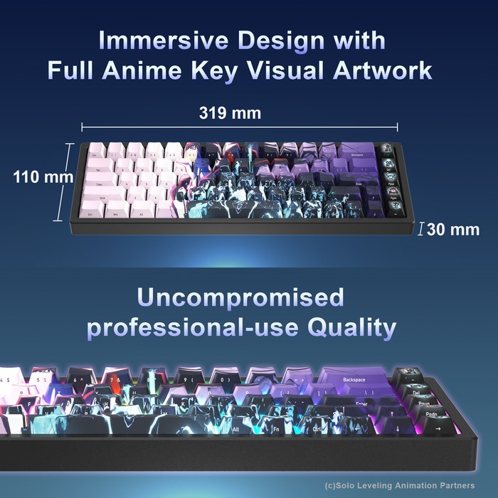 【Limited to 500 Units】AMICIS × Solo Leveling Gaming Keyboard (With Exclusive Bonus)