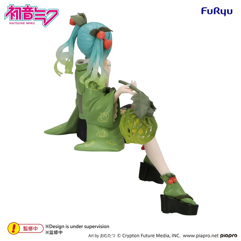 "Vocaloid Hatsune Miku" Noodle Stopper Figure Flower Fairy Winter Cherry Green Color Ver.