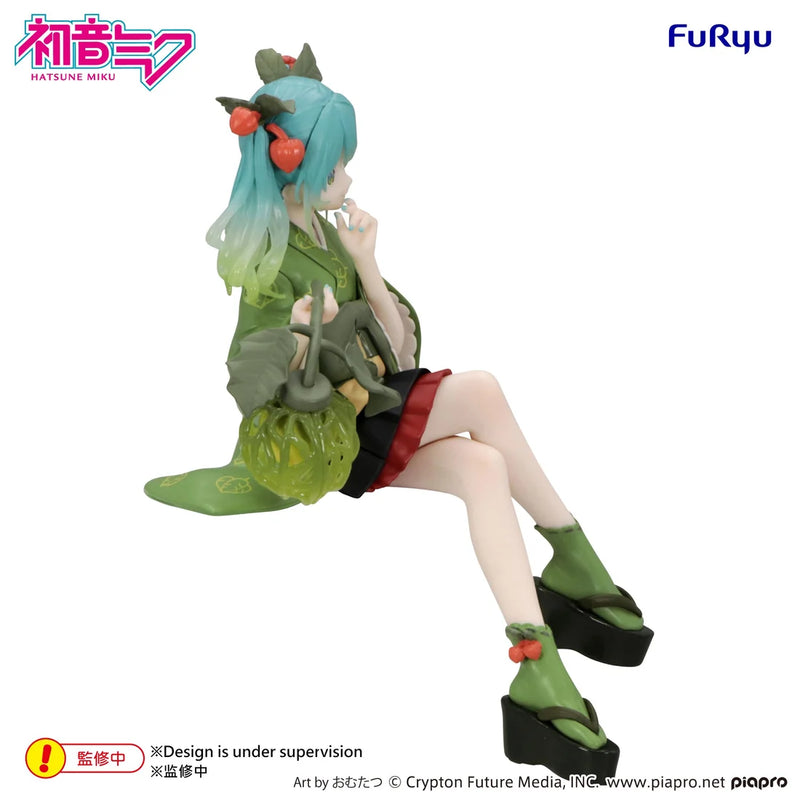 "Vocaloid Hatsune Miku" Noodle Stopper Figure Flower Fairy Winter Cherry Green Color Ver.