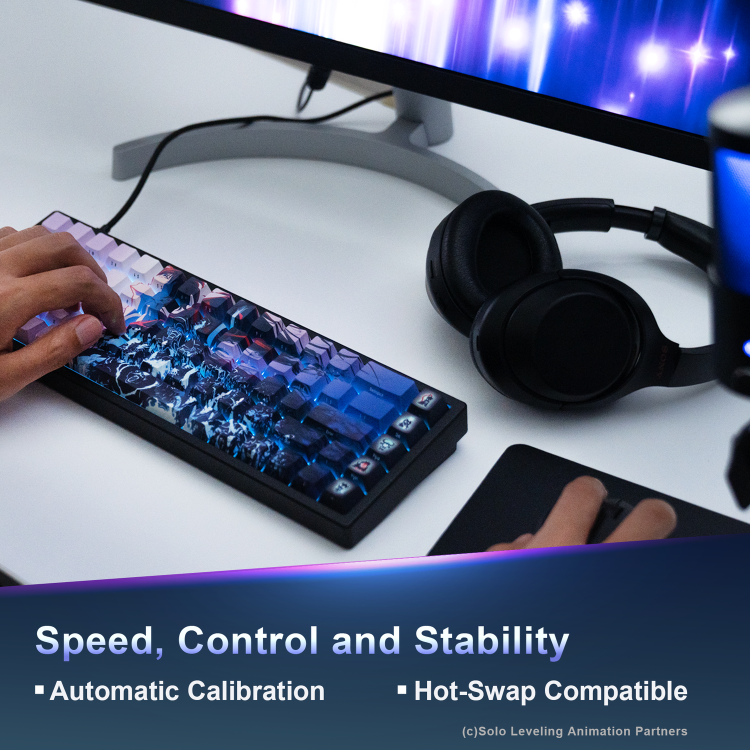 AMICIS × Solo Leveling Gaming Keyboard (With Exclusive Bonus)