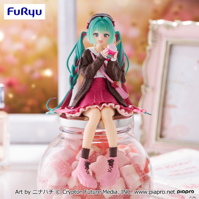 "Character Vocal Series 01 Hatsune Miku" Noodle Stopper Figure Autumn Date Pink Ver.