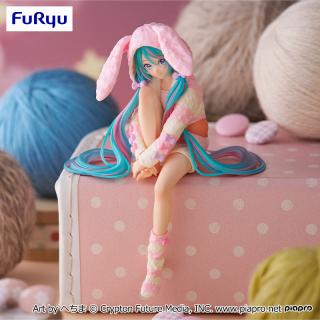 "Character Vocal Series 01 Hatsune Miku" Noodle Stopper Figure Usamimi/Rabbit Ear Hood Pajama