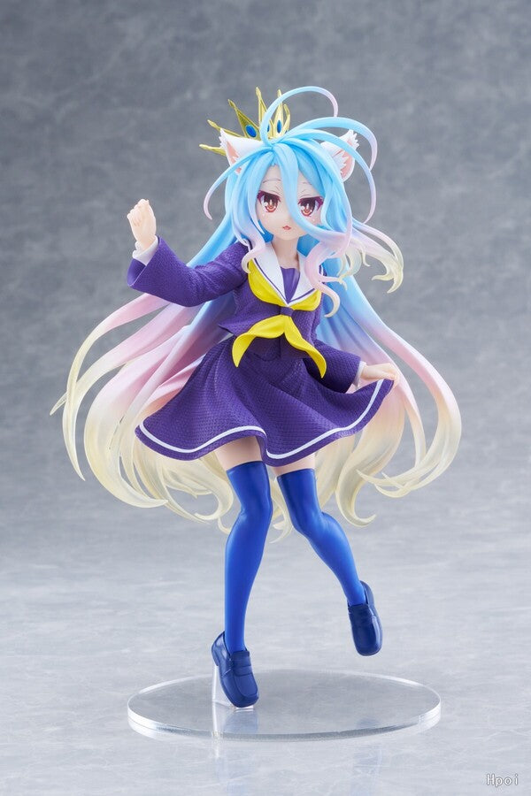 No Game No Life Coreful Figure Shiro Cat Ear School Uniform Ver.