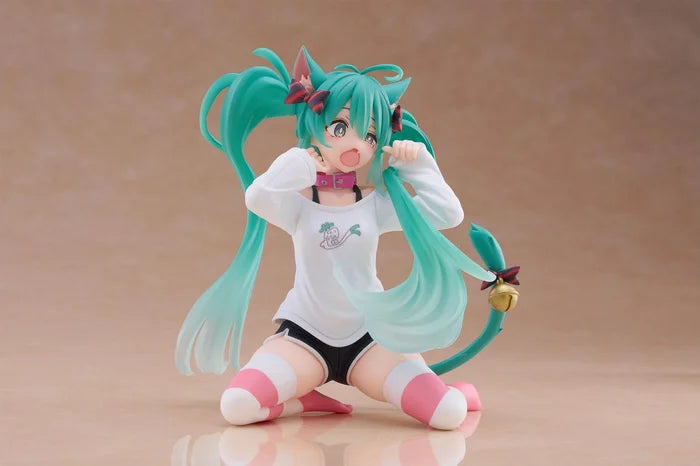 Hatsune Miku Desktop Cute Figure Nekomimi Cat Ear T-shirt Ver.
