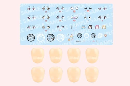 壽屋(KOTOBUKIYA) 創彩少女庭園 カスタマイズフェイス&デカールセット Vol.5【らぐほのえりかデザイン 結城まどか用A】 全高約18mm 1/10スケール プラモデル