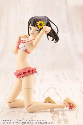 壽屋(KOTOBUKIYA) 創彩少女庭園 カスタマイズフェイス&デカールセットVol.7 【らぐほのえりかデザイン 結城まどか用B】 全高約18mm 1/10スケール プラモデル