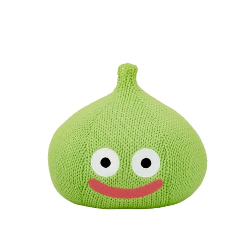 "Dragon Quest" Smile Slime Kasanerarechau Knitted Plush Lime Slime