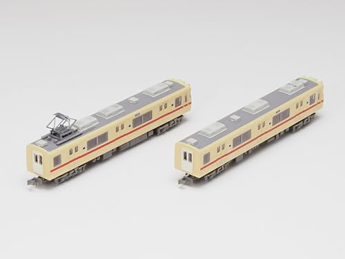 Railway Collection Nagoya Railroad 6000 Series (Straw Cream x Red Stripe, 6013 Formation) 2 Car Set