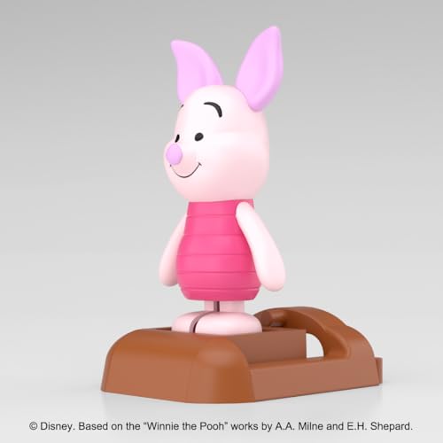 青島文化教材社 楽プラ トコトコ No.DP-14 くまのプーさん ピグレット 色分け済みプラモデル