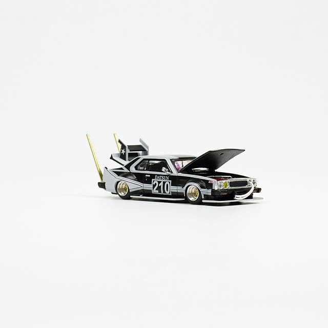 1/64 SKYLINE C210 BOSOZOKU STYLE MATT BLACK (WITH CHASE CAR)