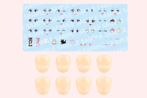 壽屋(KOTOBUKIYA) 創彩少女庭園 カスタマイズフェイス&デカールセットVol.7 【らぐほのえりかデザイン 結城まどか用B】 全高約18mm 1/10スケール プラモデル