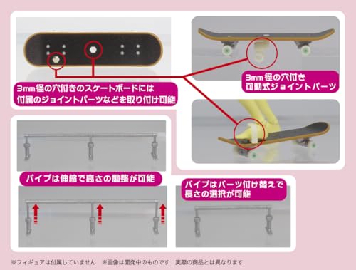 Pripra Figure's Sports Skateboard Moe Pattern