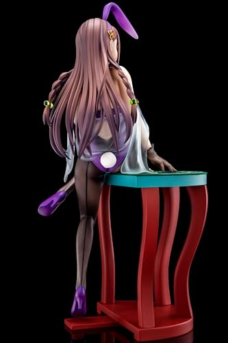 The Demon Sword Master of Excalibur Academy Elfine Phillet Wearing Flower's Purple Bunny Costume with Nip Slip Gimmick System