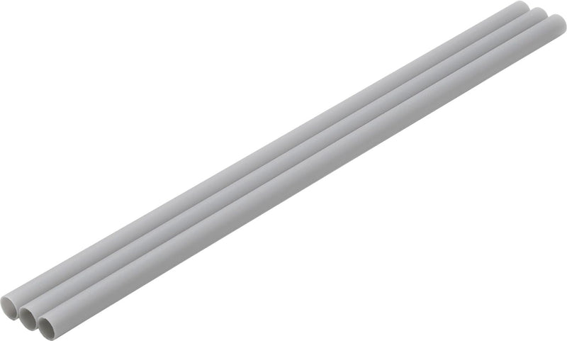 Plastic Pipe Gray Thick: 9.5mm 3 Pieces