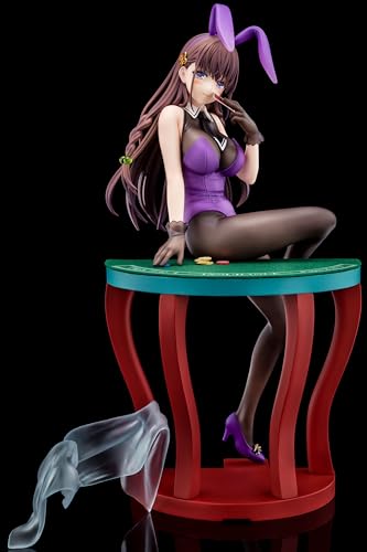 The Demon Sword Master of Excalibur Academy Elfine Phillet Wearing Flower's Purple Bunny Costume with Nip Slip Gimmick System