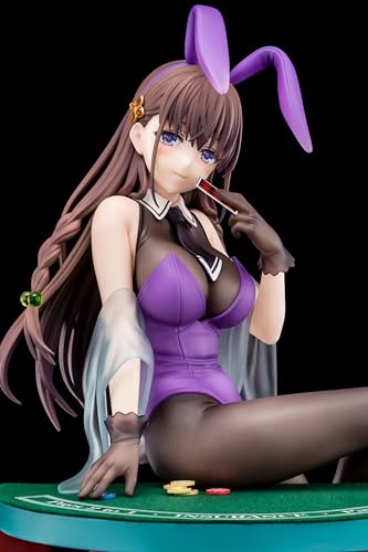 The Demon Sword Master of Excalibur Academy Elfine Phillet Wearing Flower's Purple Bunny Costume with Nip Slip Gimmick System