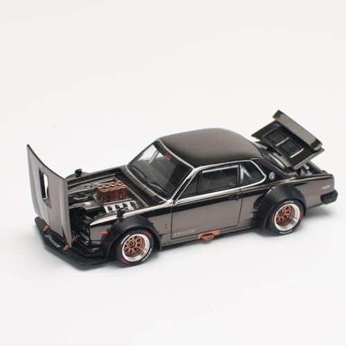 1/64 SKYLINE GT-R V8 DRIFT (HAKOSUKA) DARK CHROME