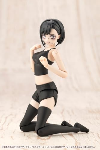 壽屋(KOTOBUKIYA) 創彩少女庭園 カスタマイズフェイス&デカールセット Vo.l6【雨間デザイン】 全高約18mm 1/10スケール プラモデル