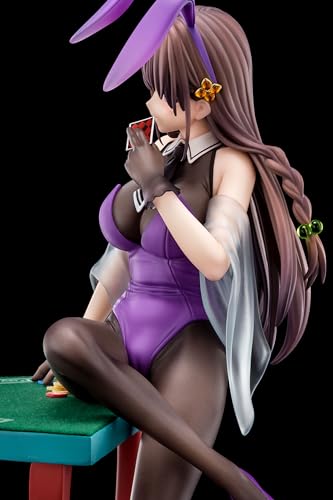The Demon Sword Master of Excalibur Academy Elfine Phillet Wearing Flower's Purple Bunny Costume with Nip Slip Gimmick System
