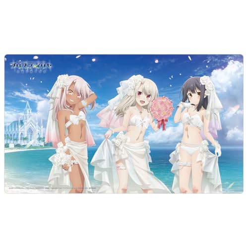 "Fate/kaleid liner Prisma Illya: Licht - The Nameless Girl" Original Illustration Rubber Mat Illya & Miyu & Chloe / Wedding Swimwear