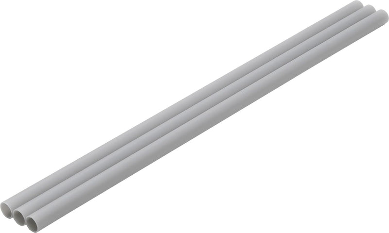Plastic Pipe Gray Thin: 10.0mm 3 Pieces