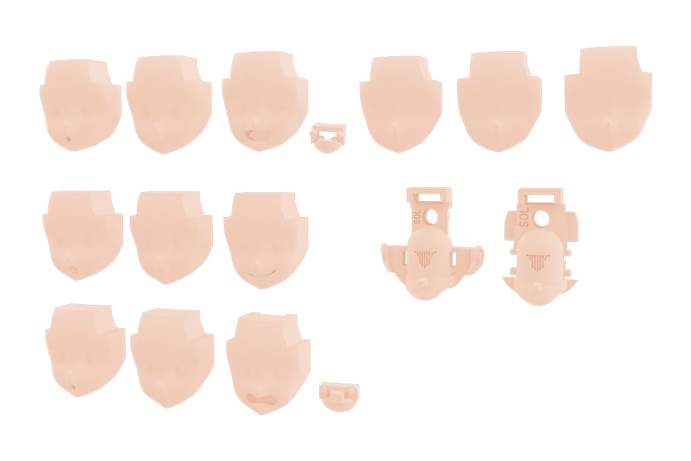 壽屋(KOTOBUKIYA) メガミデバイス M.S.G 05 フェイスセット SOL用 スキンカラーC 全高約19mm 1/1スケール プラモデル