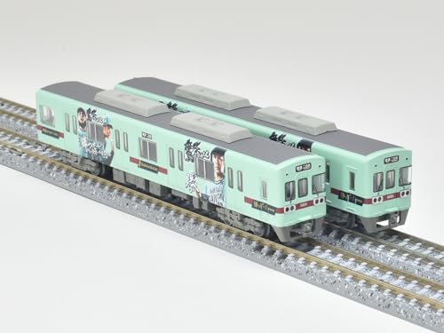 Railway Collection Nishi-Nippon Railroad Type 6050 Updated Car 6055 Formation Fukuoka Softbank Hawks Takasai 2023 Win! Train 4 Car Set