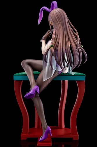 The Demon Sword Master of Excalibur Academy Elfine Phillet Wearing Flower's Purple Bunny Costume with Nip Slip Gimmick System