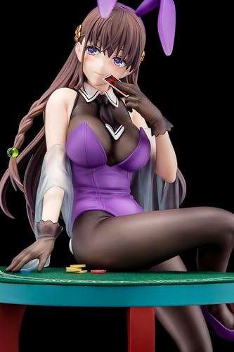 The Demon Sword Master of Excalibur Academy Elfine Phillet Wearing Flower's Purple Bunny Costume with Nip Slip Gimmick System
