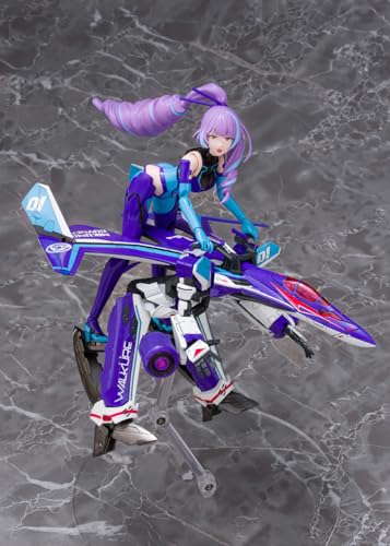 青島文化教材社(AOSHIMA) VFG マクロスデルタ VF-31J ジークフリード 美雲・ギンヌメール 全高約150mm 色分け済みプラモデル MC-17 (飛行機)