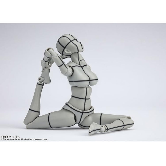 S.H.Figuarts Body-chan -Kentaro Yabuki- Edition Wire Frame (Gray Color Ver.)