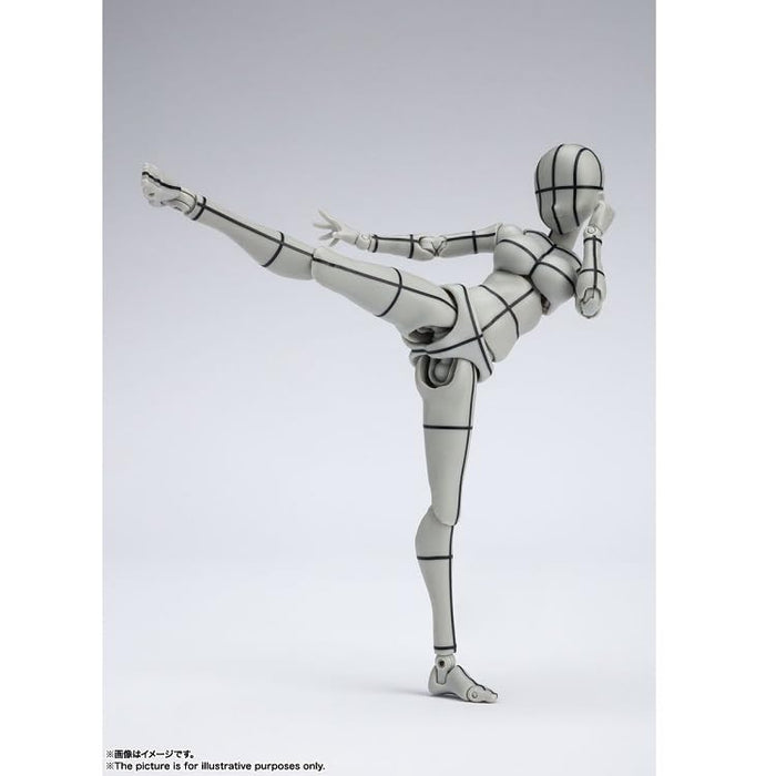 S.H.Figuarts Body-chan -Kentaro Yabuki- Edition Wire Frame (Gray Color Ver.)