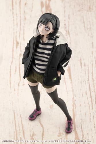 壽屋(KOTOBUKIYA) 創彩少女庭園 カスタマイズフェイス&デカールセット Vo.l6【雨間デザイン】 全高約18mm 1/10スケール プラモデル
