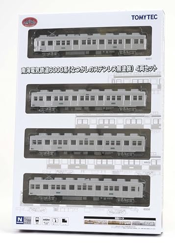 Railway Collection Nankai Electric Railway 6000 Series (Nostalgic Stainless Unpainted) 4 Car Set