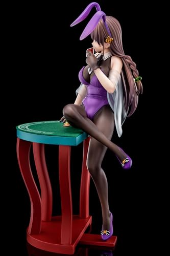 The Demon Sword Master of Excalibur Academy Elfine Phillet Wearing Flower's Purple Bunny Costume with Nip Slip Gimmick System