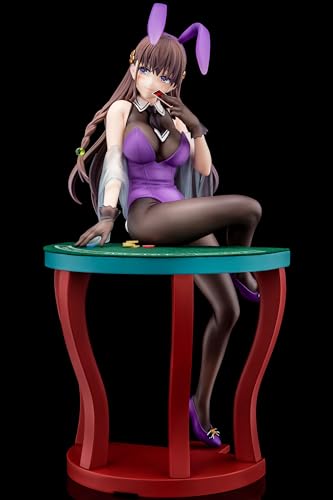 The Demon Sword Master of Excalibur Academy Elfine Phillet Wearing Flower's Purple Bunny Costume with Nip Slip Gimmick System