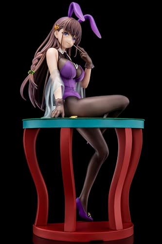 The Demon Sword Master of Excalibur Academy Elfine Phillet Wearing Flower's Purple Bunny Costume with Nip Slip Gimmick System