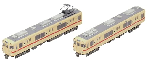 Railway Collection Nagoya Railroad 6000 Series (Straw Cream x Red Stripe, 6013 Formation) 2 Car Set