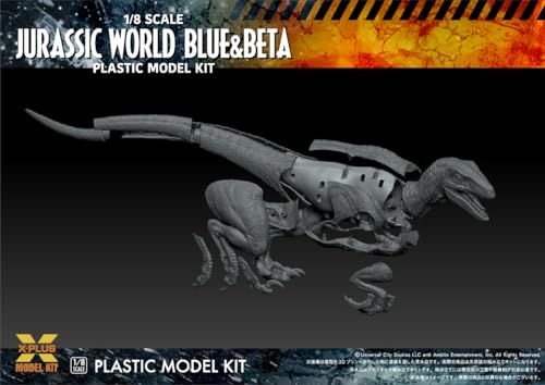 1/8 Scale "Jurassic World: Dominion" Velociraptor Blue & Beta Plastic Model Kit