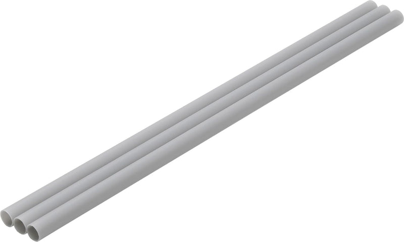 Plastic Pipe Gray Thin: 8.5mm 3 Pieces