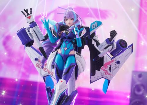 青島文化教材社(AOSHIMA) VFG マクロスデルタ VF-31J ジークフリード 美雲・ギンヌメール 全高約150mm 色分け済みプラモデル MC-17 (飛行機)