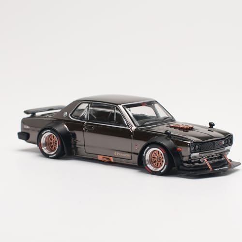 1/64 SKYLINE GT-R V8 DRIFT (HAKOSUKA) DARK CHROME