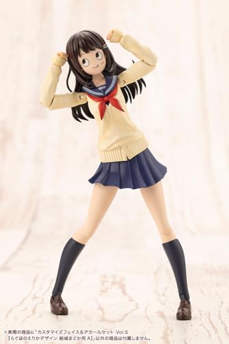 壽屋(KOTOBUKIYA) 創彩少女庭園 カスタマイズフェイス&デカールセット Vol.5【らぐほのえりかデザイン 結城まどか用A】 全高約18mm 1/10スケール プラモデル