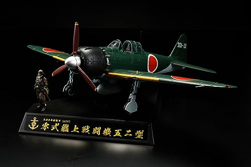 HJ Model Kit Series Die-cast Fighter Series No. 1 1/32 Type 0 Fighter Model 52 The 601st Naval Air Group Japanese Aircraft Carrier Taiho