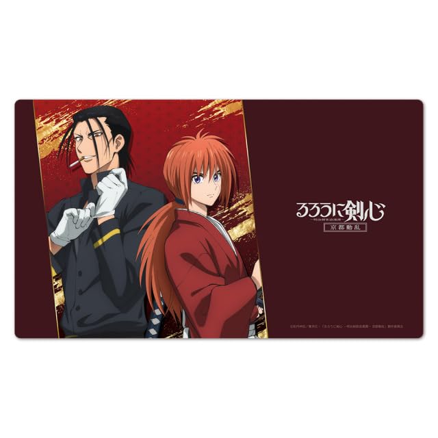 "Rurouni Kenshin Kyoto Disturbance" Character Rubber Mat Himura Kenshin & Saito Hajime