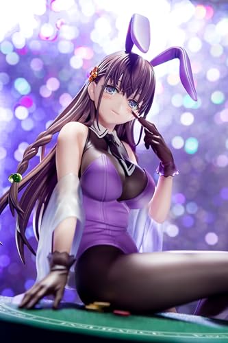 The Demon Sword Master of Excalibur Academy Elfine Phillet Wearing Flower's Purple Bunny Costume with Nip Slip Gimmick System